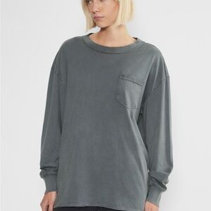 Women's Long Sleeve Gray Tee